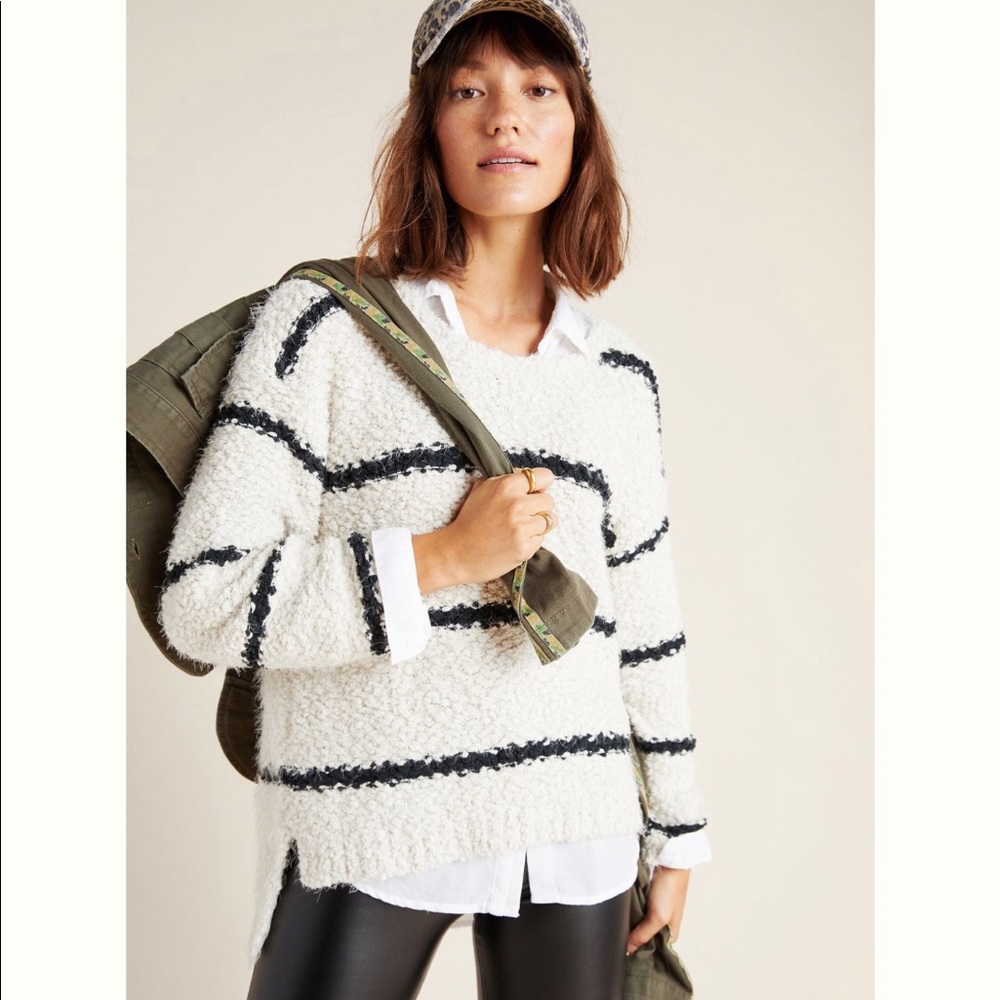 Anthropologie Jolie textured sweater